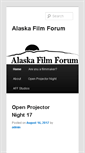Mobile Screenshot of alaskafilmforum.org